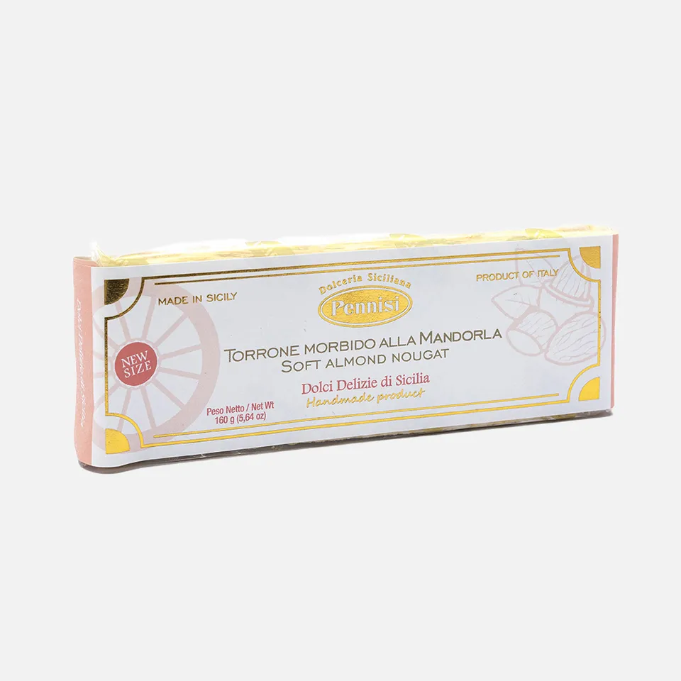 Pennisi Torrone Morbido alle Mandorle artigianale