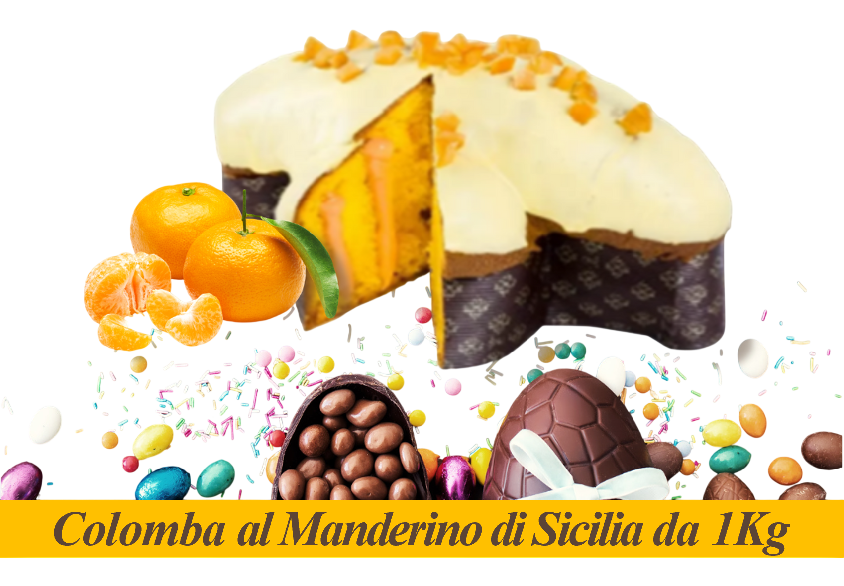 La Truscia Colomba mandarino di Sicilia 1 kg scatola