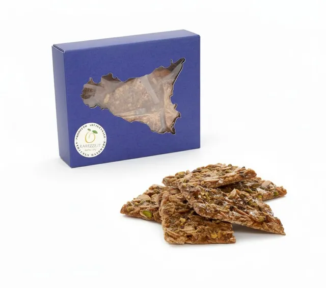 RAREZZE Croccante Mandorla e Pistacchi Scatola Regalo
