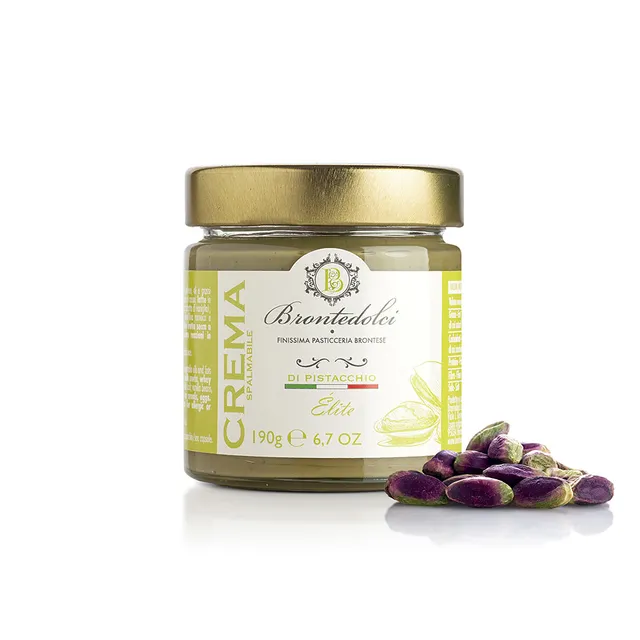 Bronte Dolci Crema al Pistacchio spalmabile intensa