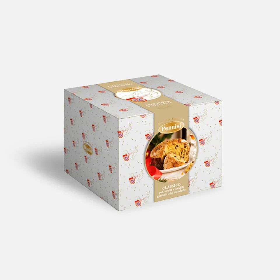 Pennisi Panettone Artigianale Glassato Mandorle 900 g da forno
