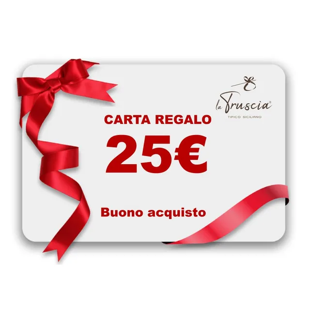 La Truscia Carta Regalo 25€ buono regalo senza scadenza