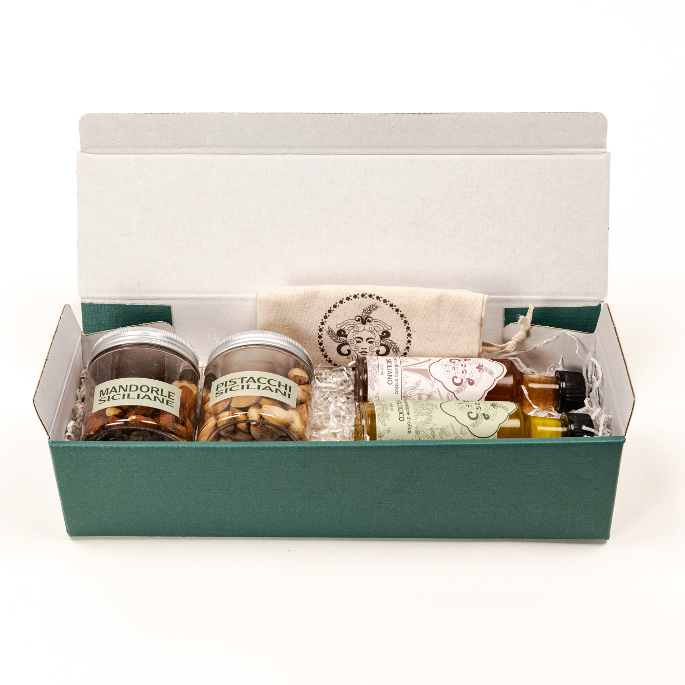 Ori di Sicilia Box Verga cesto mini olio aceto pistacchi