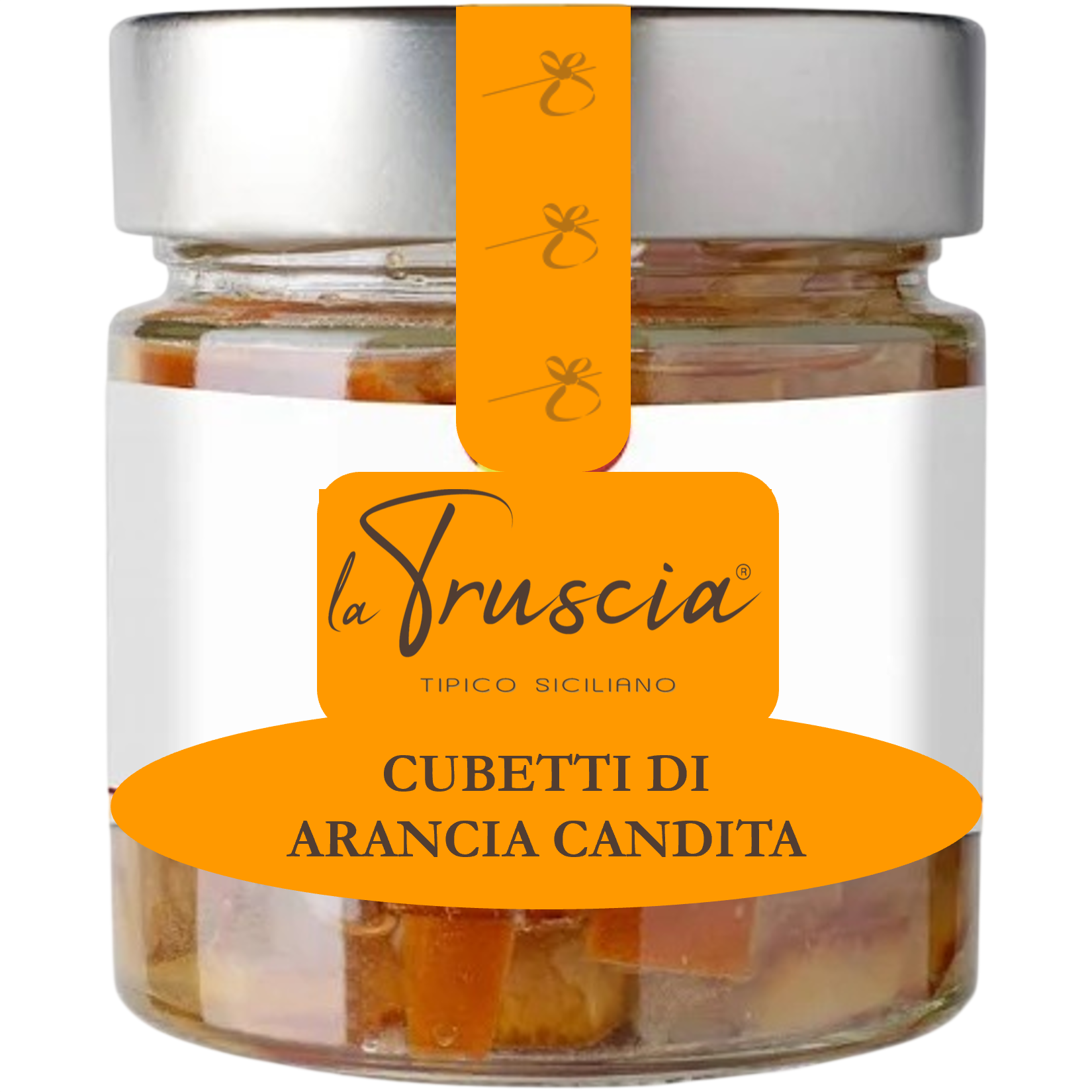 La Truscia Arancia Candita Cubetti 80 g da Forno Bio