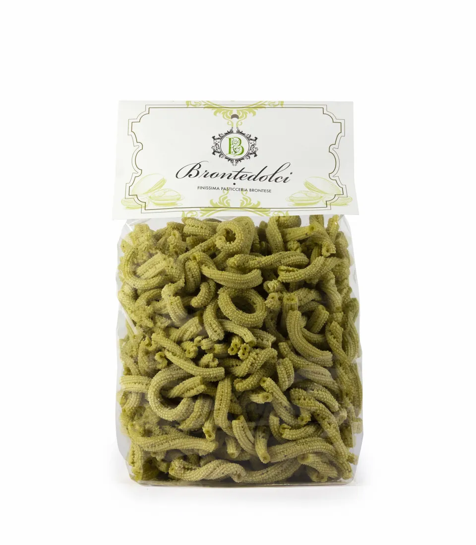 Bronte Dolci Pasta Caserecce al Pistacchio Trafilata Bronzo