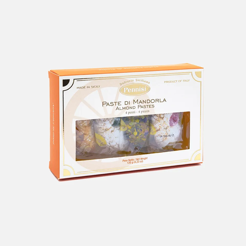 Pennisi Paste di Mandorla Classiche Pistacchio Arancia Limone 4 Pz assortiti