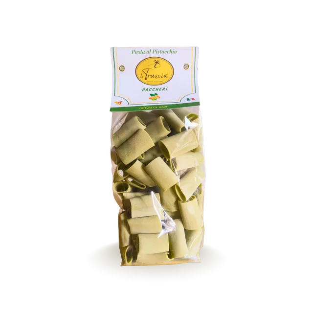 La Truscia Pasta al Pistacchio Paccheri pasta 500 g integrale