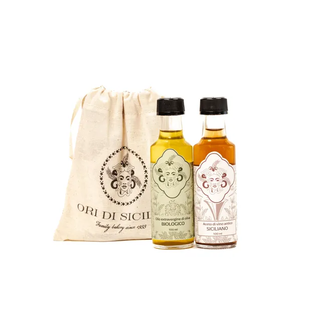 Ori di Sicilia Mini Selection olio e aceto 2x100 ml viaggio