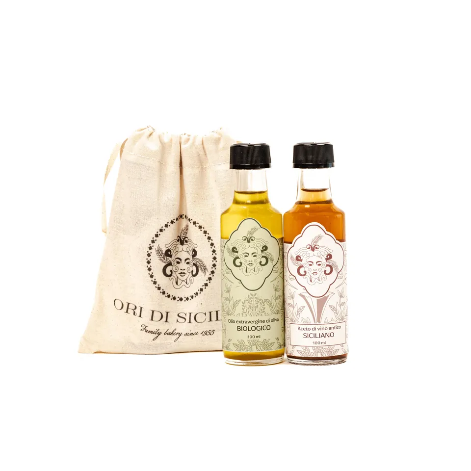 Ori di Sicilia Mini Selection olio e aceto 2x100 ml viaggio