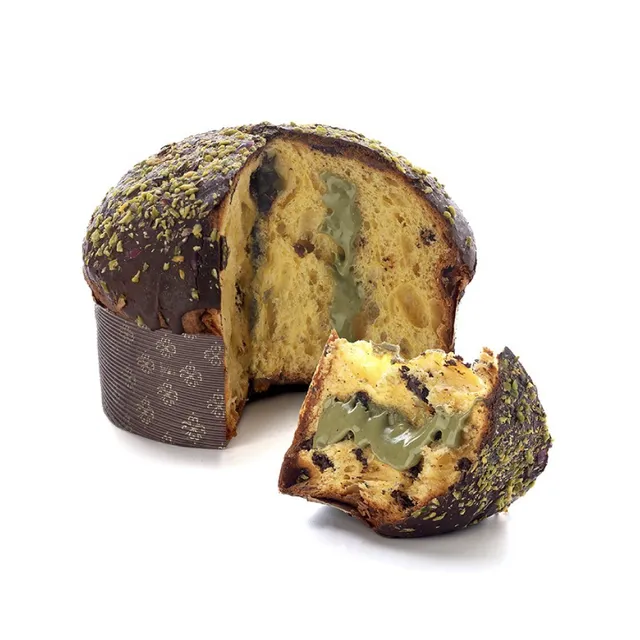 Bronte Dolci Panettone Pistacchio e Modica 1 kg farcito