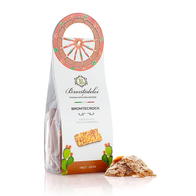 Bronte Dolci Almond Cookies croccanti 150 g alle mandorle