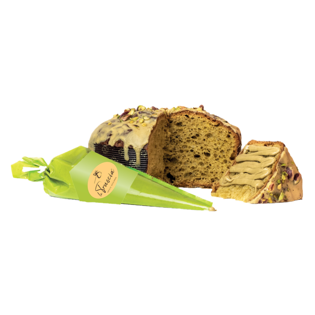 La Truscia Panettone Pistacchio Senza Glutine 830 g con Crema