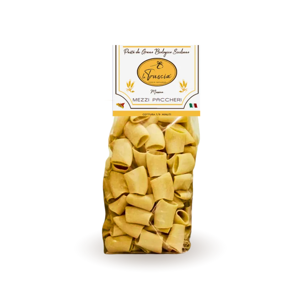 La Truscia Pasta Bio Mezzi Paccheri 500 g trafilata al bronzo