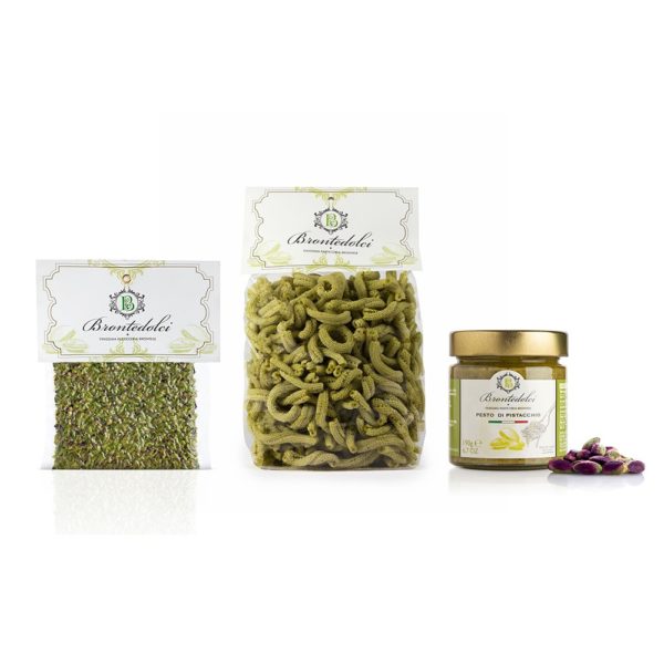 Bronte Dolci Box Pasta Pistacchio Caserecce e Pesto