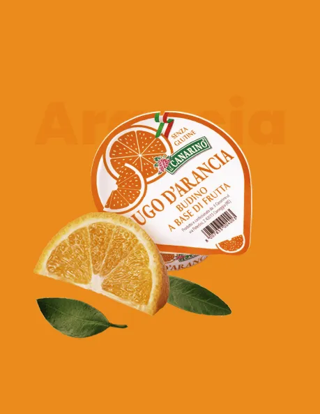 Il Canarino Sugo d'Arancia budino 86% succo fresco