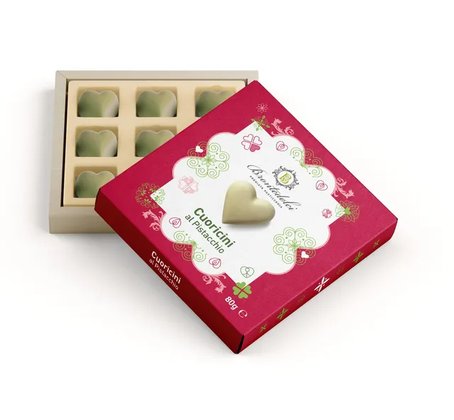Bronte Dolci Cuoricini al Pistacchio torroncini 80 g