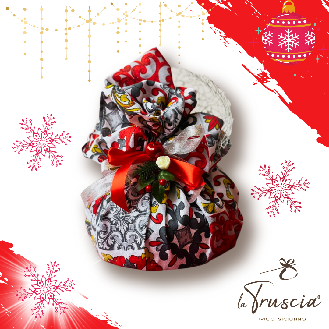 LA TRUSCIA Panettone Amarena Cioccolato Glassato 1 kg