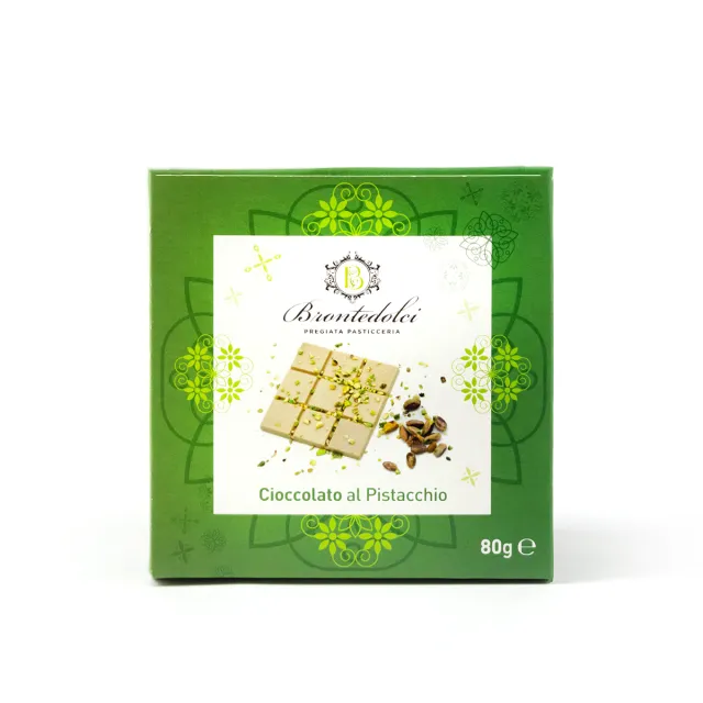 Bronte Dolci Cioccolato al Pistacchio 80 g Artigianale