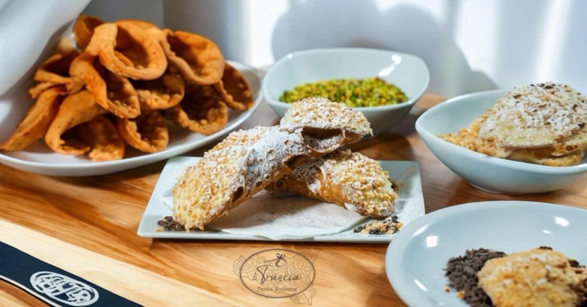 La Truscia Kit Cannoli Siciliani Ricotta di Pecora 6 Pezzi