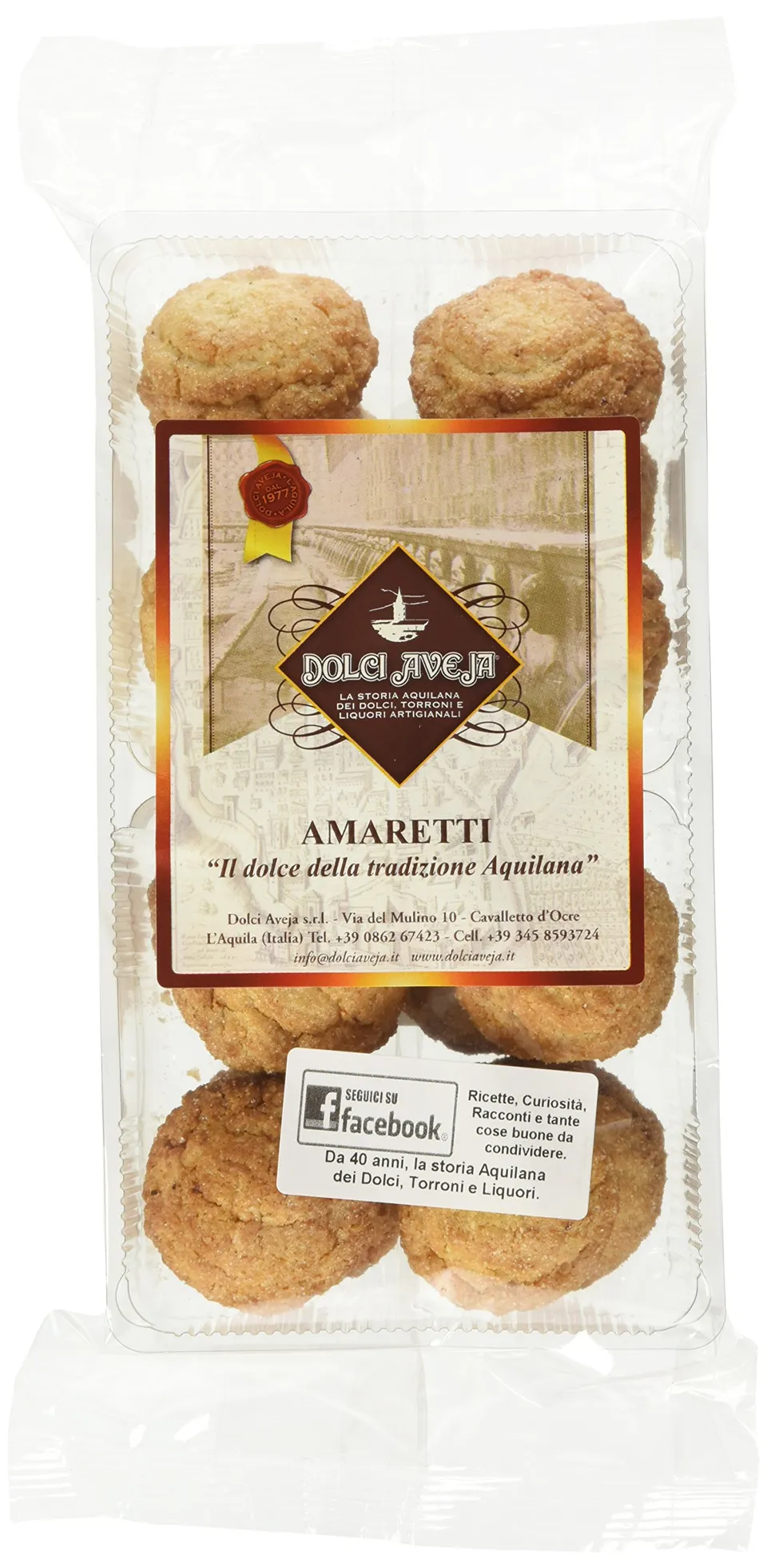Aveja Amaretti Morbidi alle Mandorle 350 g senza farina
