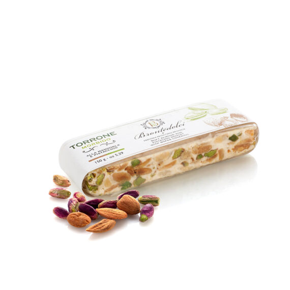Bronte Dolci Torrone Tenero Mandorle Pistacchi 150 g Erbe