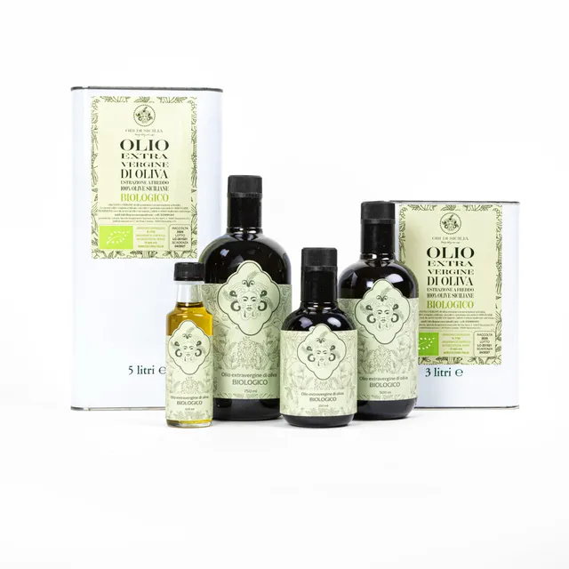 Ori di Sicilia olio extravergine bio bottiglia 100 ml crudo