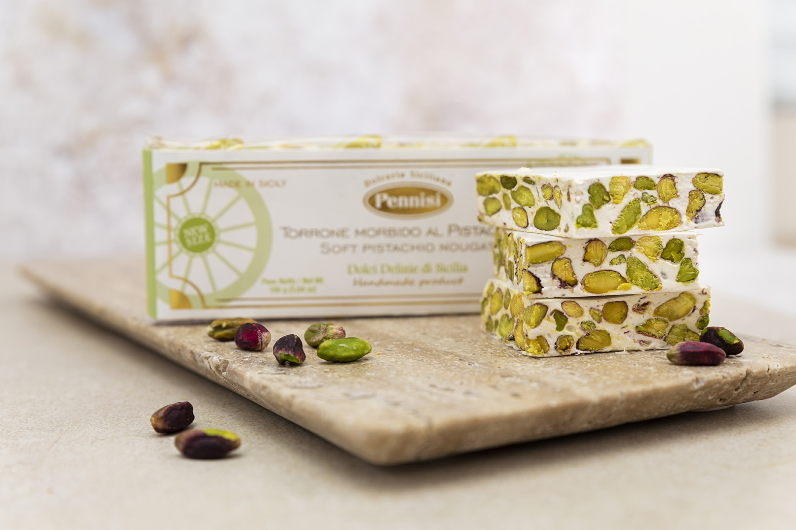 Pennisi Torrone Morbido al Pistacchio artigianale