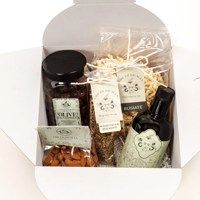 Ori di Sicilia Box Bellini cesto spaghettata siciliana