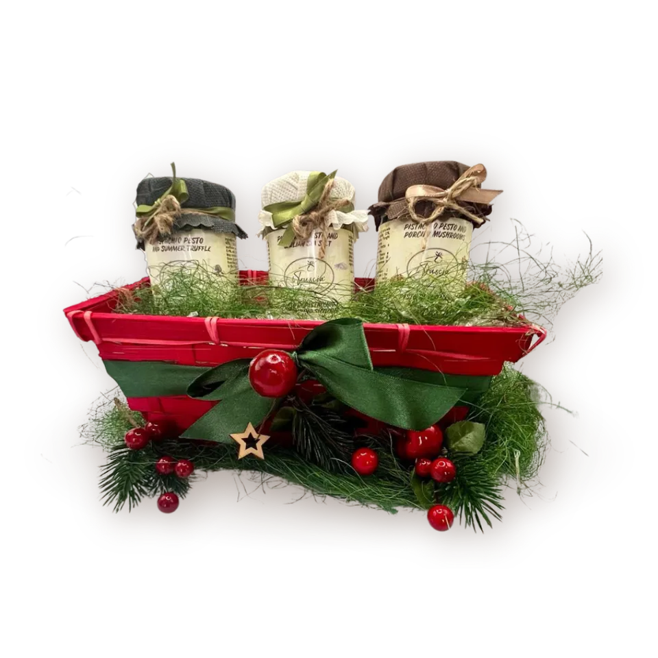 La Truscia Colapesce Tris di Pesti Pistacchio Box 3 Vasetti