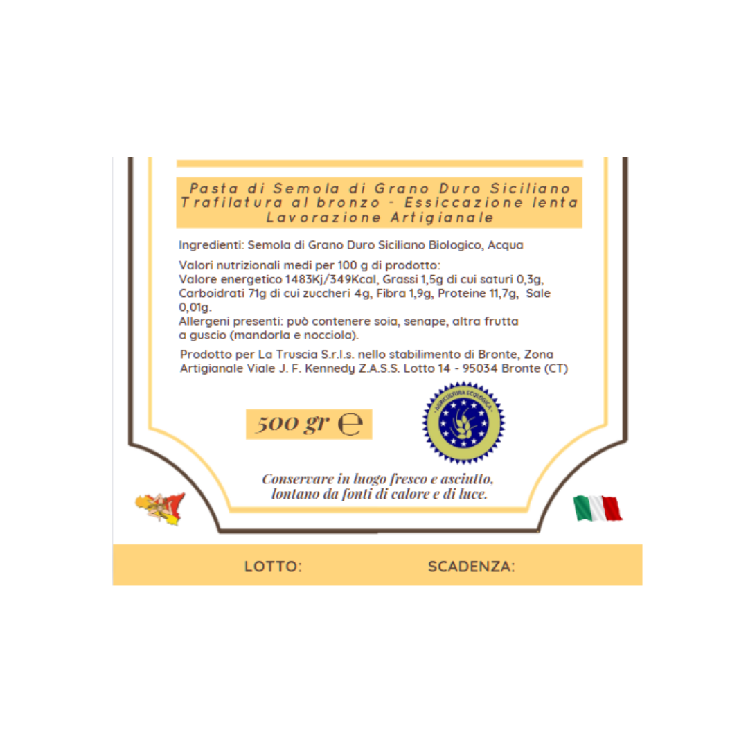La Truscia Ditaloni Rigati pasta 500 g bio siciliana