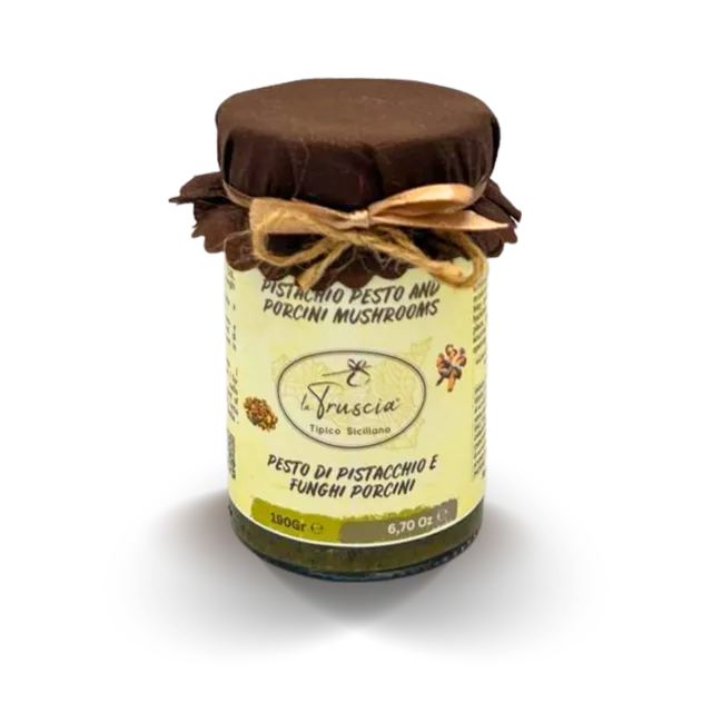 La Truscia Pesto di Pistacchio e Funghi Porcini Salsa