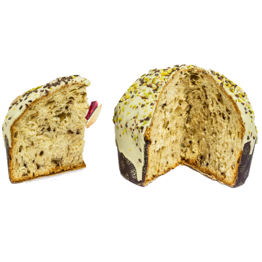 La Truscia Panettone Cioccolato Pistacchio 940 g con Crema