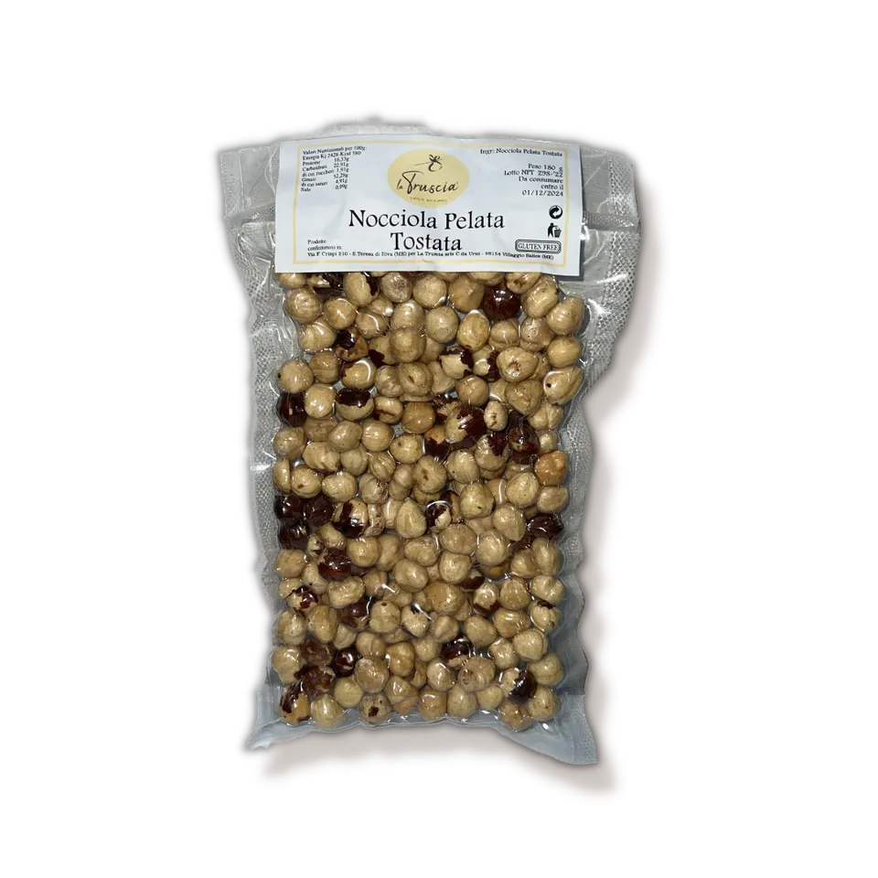 La Truscia Nocciola Pelata Tostata Sottovuoto 180 g Tostate