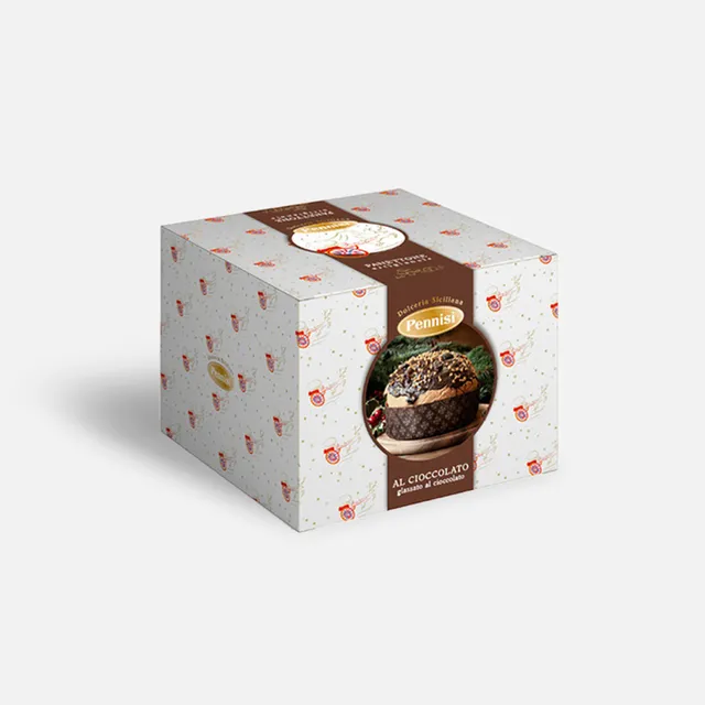 Pennisi Panettone Glassato al Cioccolato 900 gr artigianale