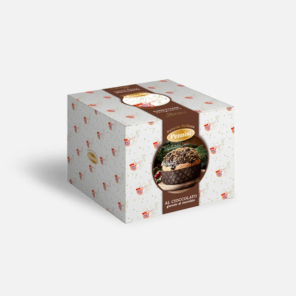 Pennisi Panettone Glassato al Cioccolato 900 gr artigianale