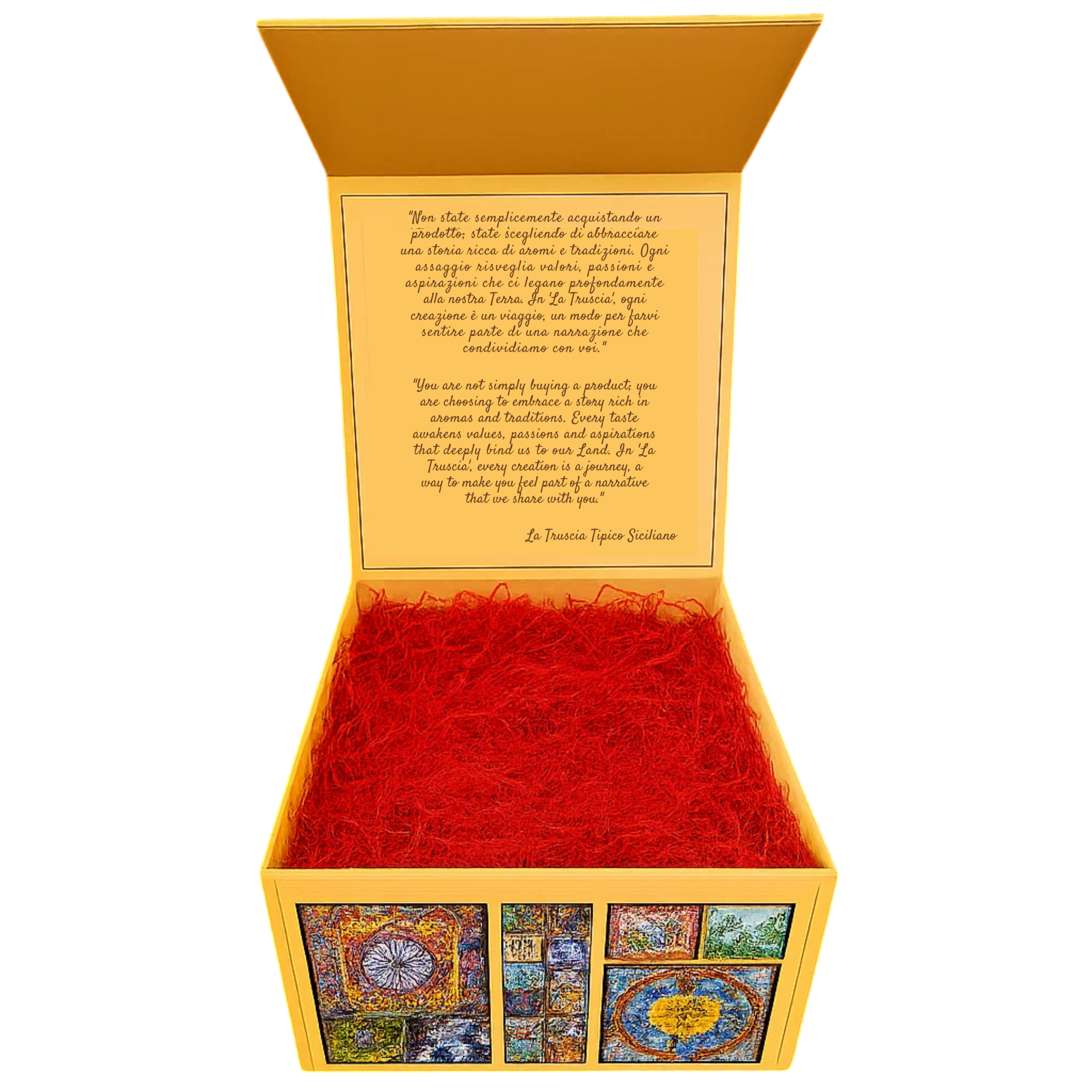 La Truscia Panettone crema mandarino Sicilia farcito artigianale