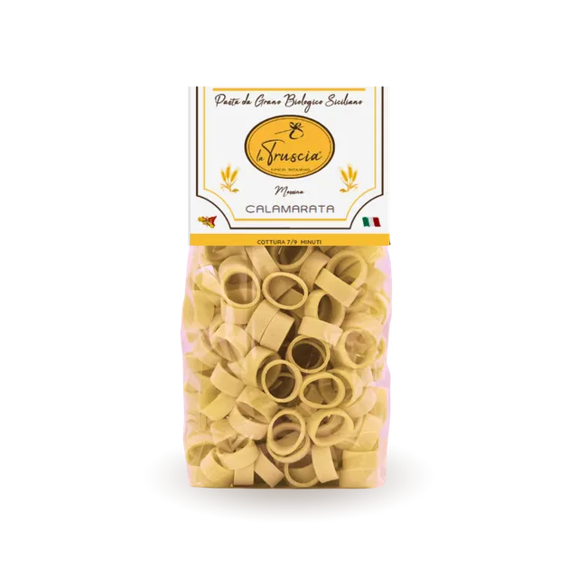 La Truscia Calamarata 500 g Pasta Bio al Bronzo