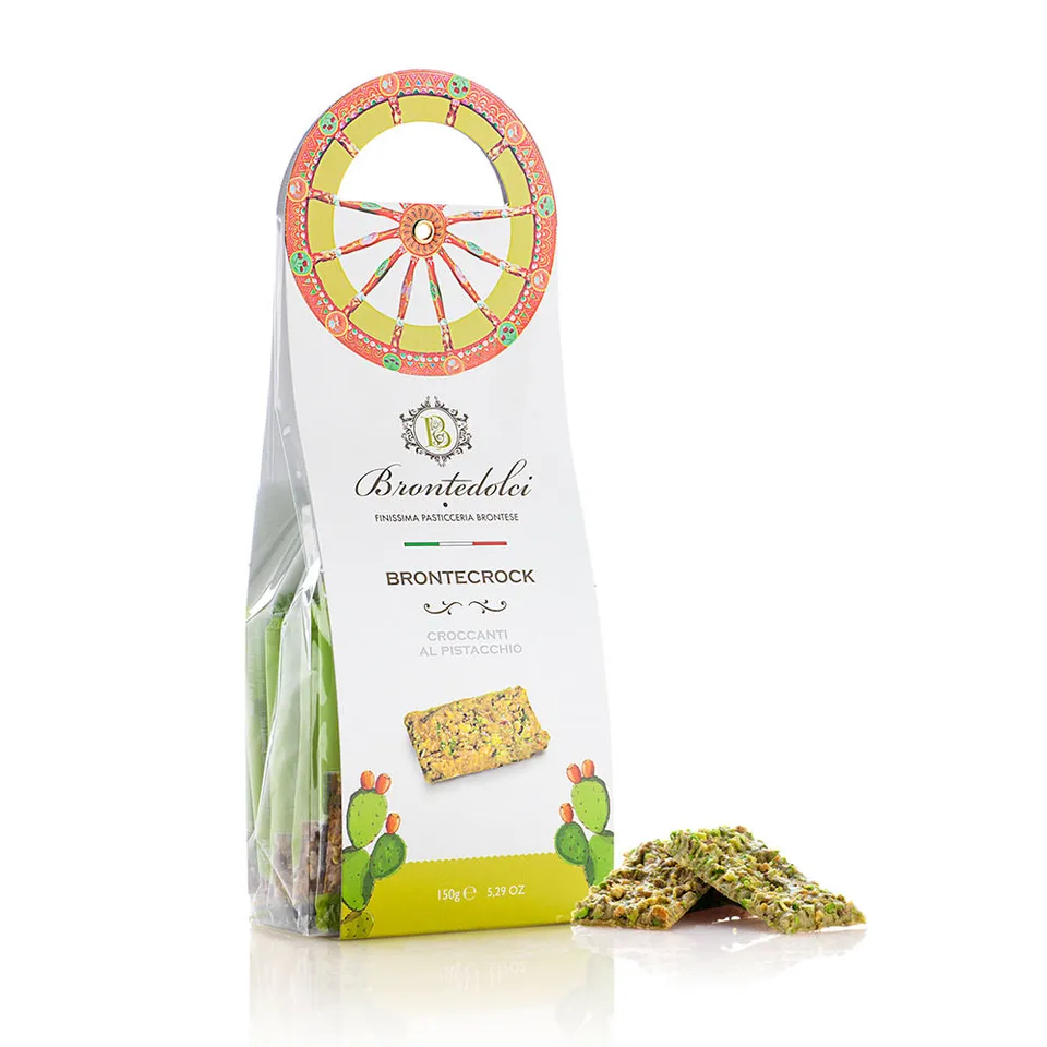 Bronte Dolci Croccante Pistacchio 150 g Biscotti Friabili
