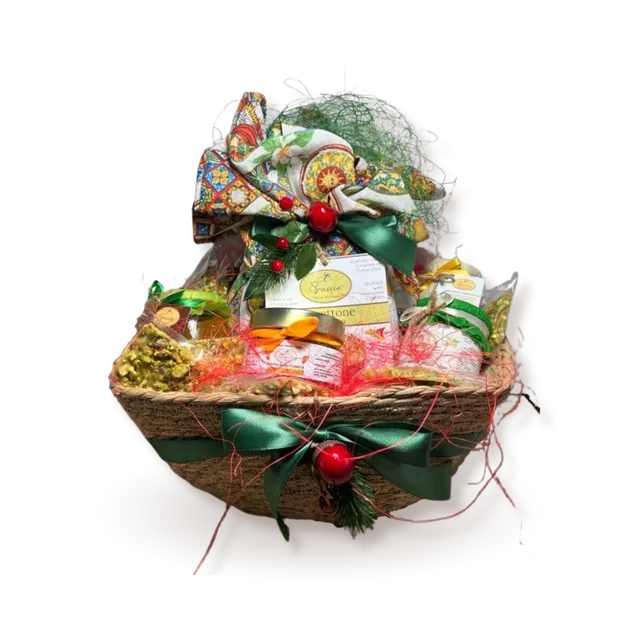 La Truscia Box Grifone Cesta Regalo con Panettone