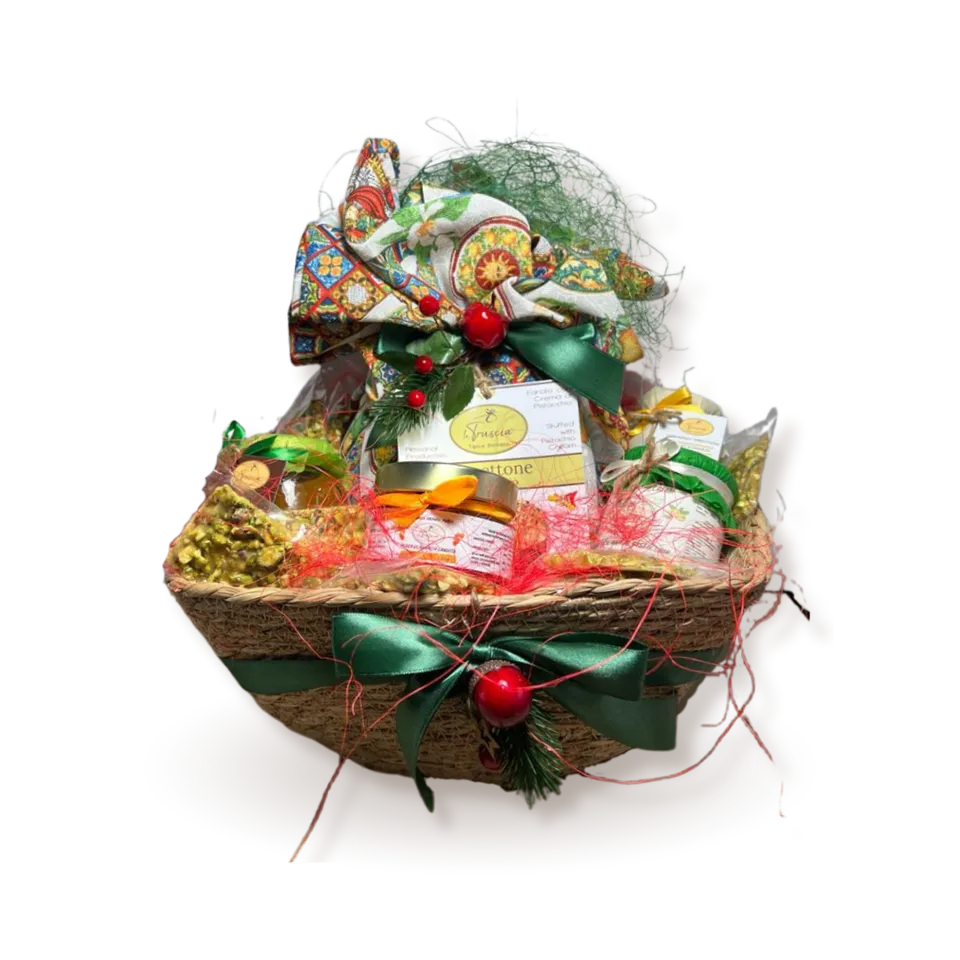 La Truscia Box Grifone Cesta Regalo con Panettone